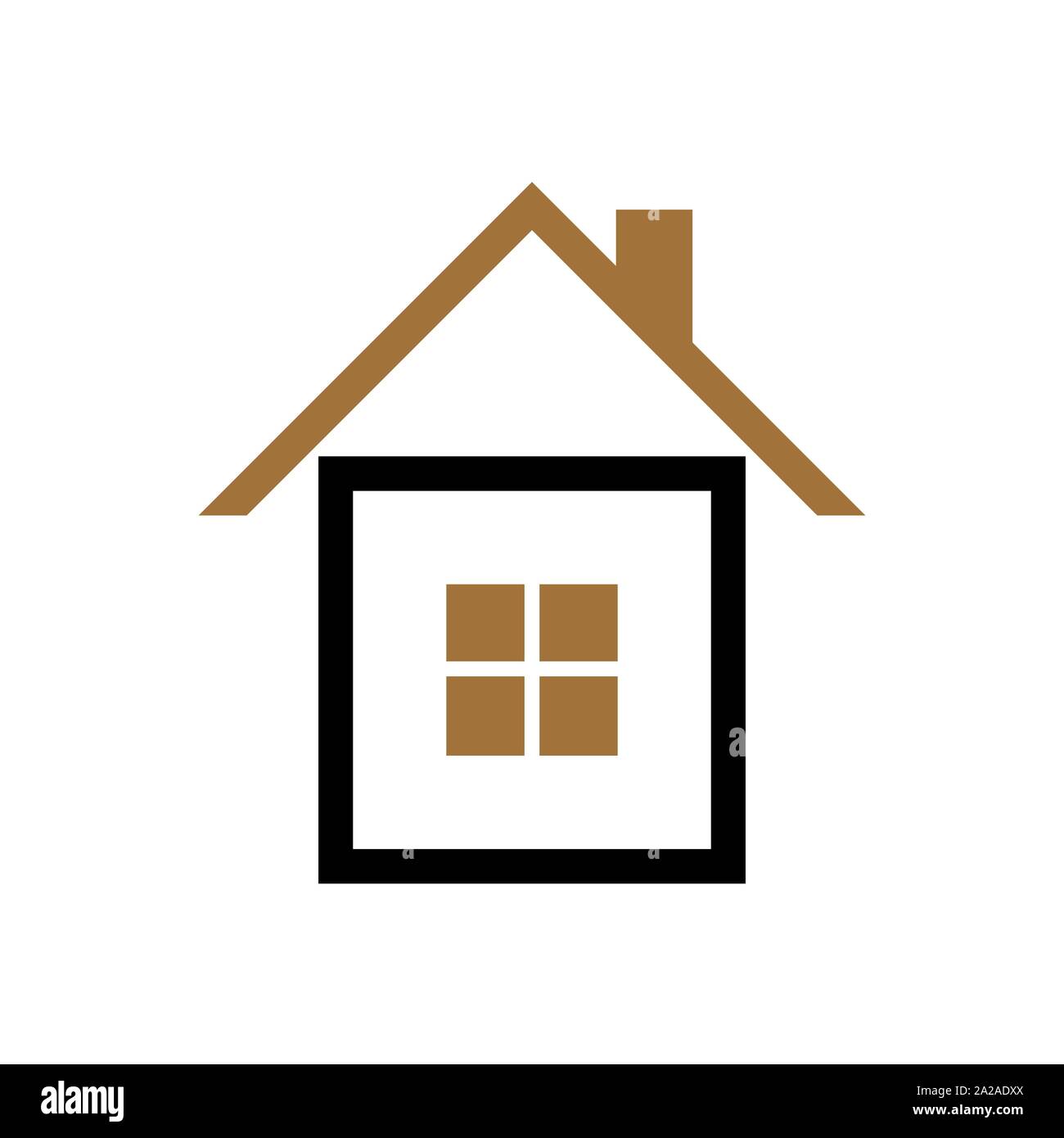 House icon Vector simple flat logo symbol Stock Vector Image & Art - Alamy
