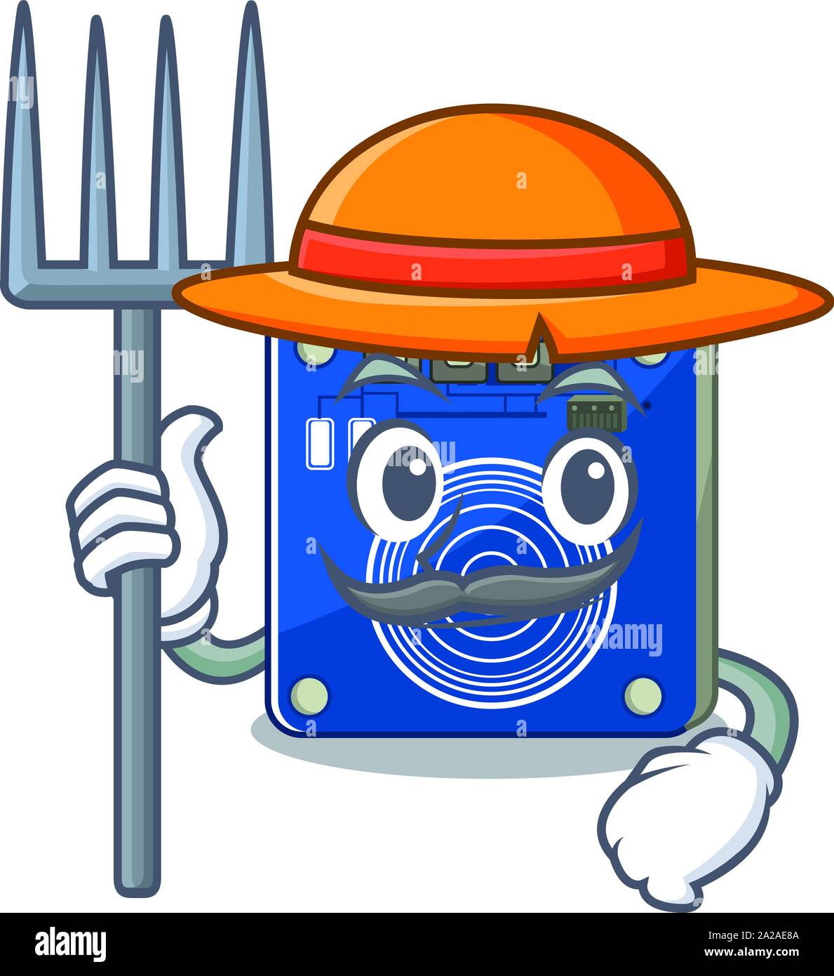 Harvester in motion Stock Vector Images - Alamy