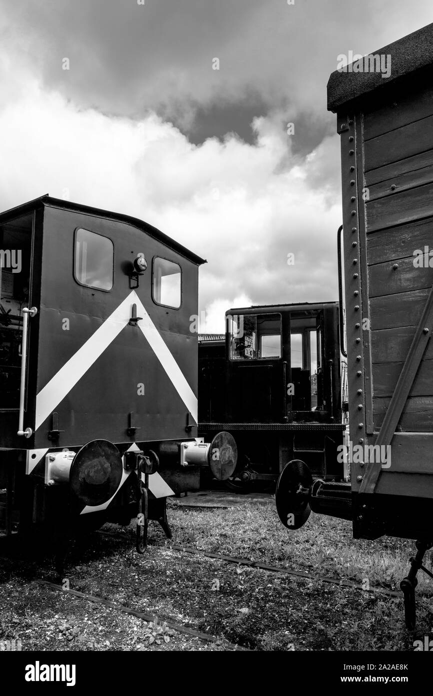 Mainline steam train Black and White Stock Photos & Images - Alamy