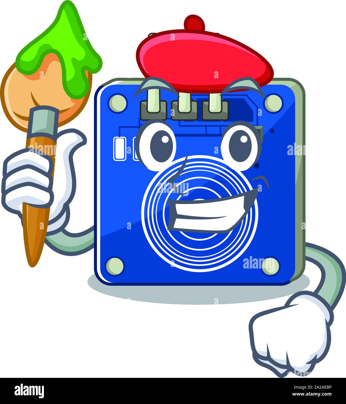 Artist touch sensor isolated in the character Stock Vector Image & Art ...