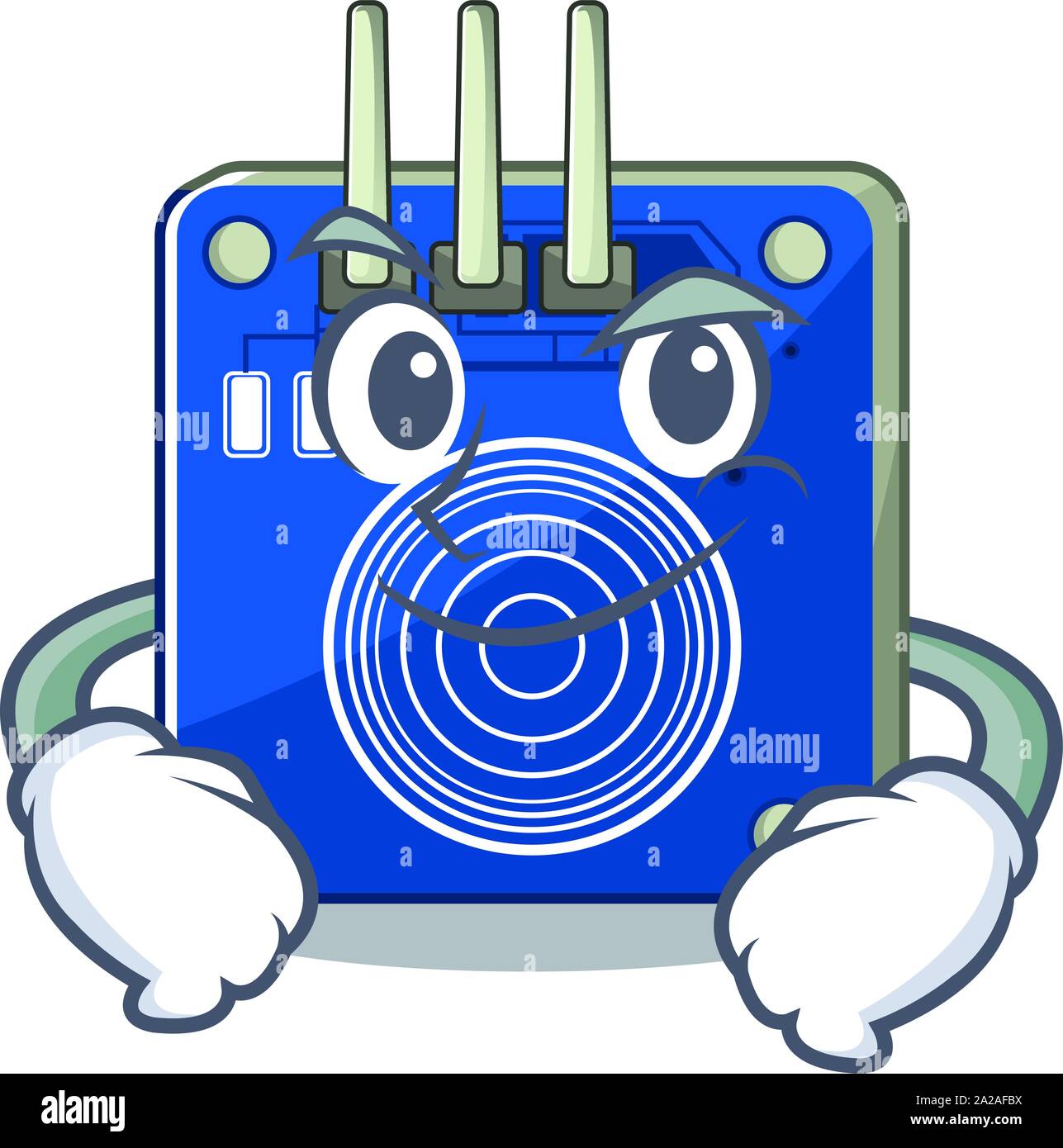 Smirking touch sensor with the cartoon shape Stock Vector Image & Art ...