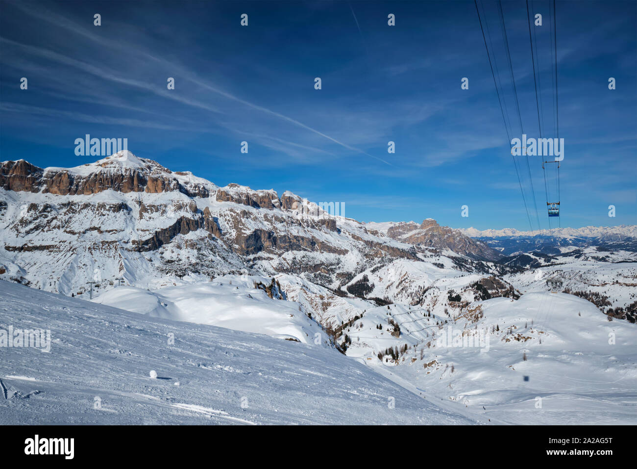 Ski Resort In Dolomites, Italy Stock Photo - Alamy