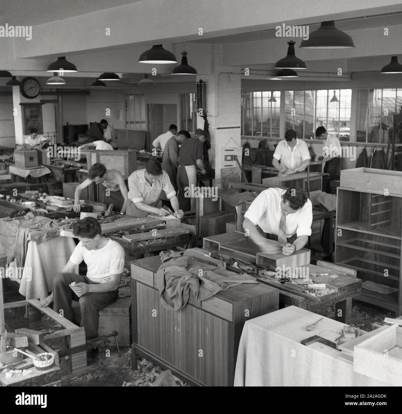 Cheshire in 1960s Photo of Woodwork Workshop in ICI Runcorn MRS-E0031