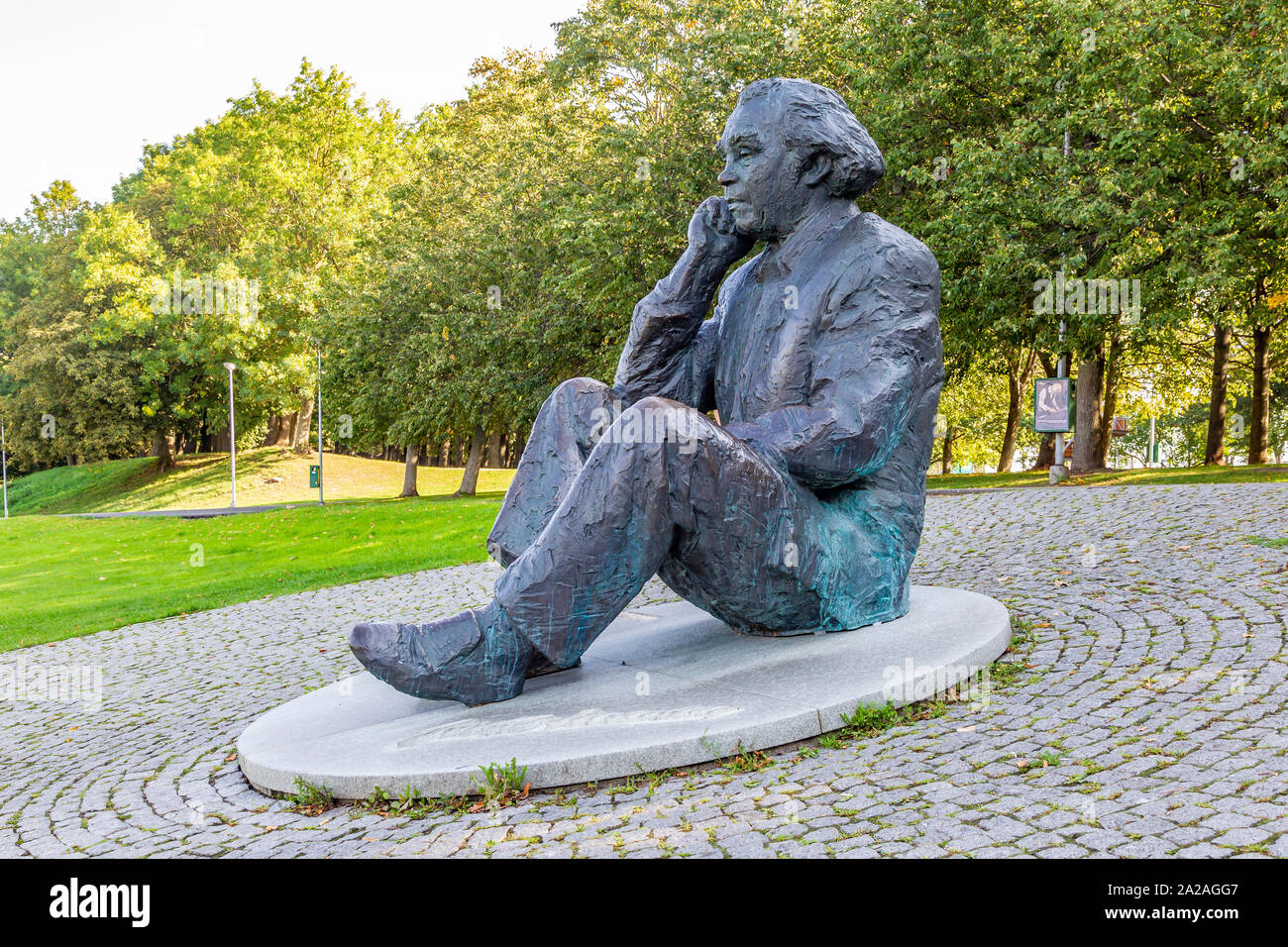 Gustav Ernesaks famous conductor statue at Tallinn Song Festival Grounds.  Estonia Stock Photo - Alamy