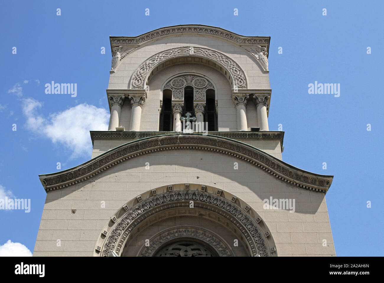 Alexander Nevski Serbian Orthodox Church exterior, Belgrade, Serbia. Stock Photo