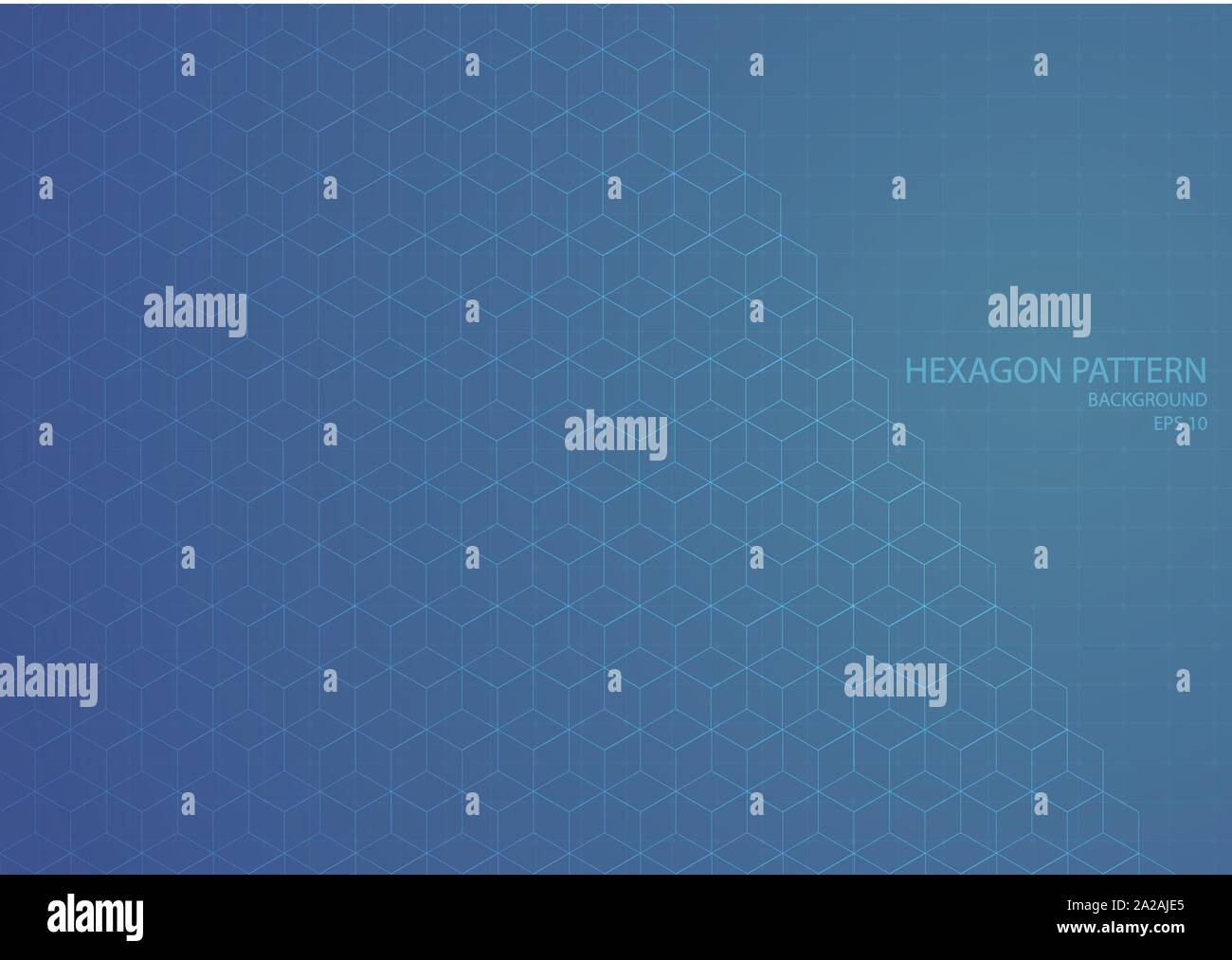 Hexagon pattern background modern grid design line abstract art style. vector illustration Stock Vector