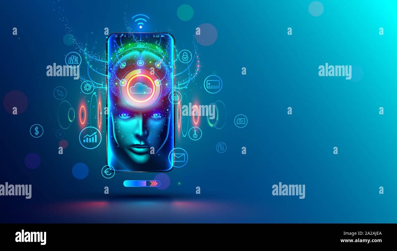 Ai In Phone Mobile Online Assistance In Phone With Artificial Intelligence Chatbot And Internet Helper In Smartphone App Of Virtual Personal Stock Vector Image Art Alamy Ai In Phone Mobile Online Assistance In Phone With Artificial Intelligence Chatbot And Internet Helper In Smartphone App Of Virtual Personal Stock Vector Image Art Alamy
