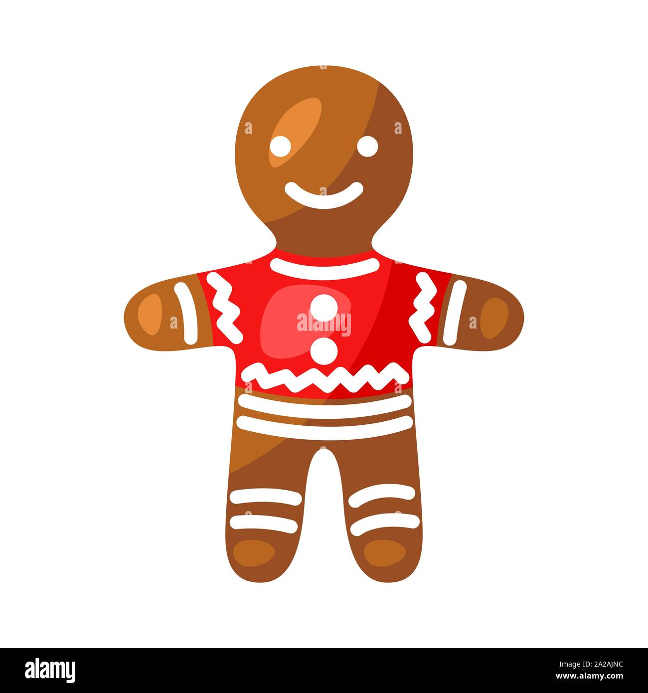 Illustration Of Gingerbread Man Stock Vector Image & Art - Alamy