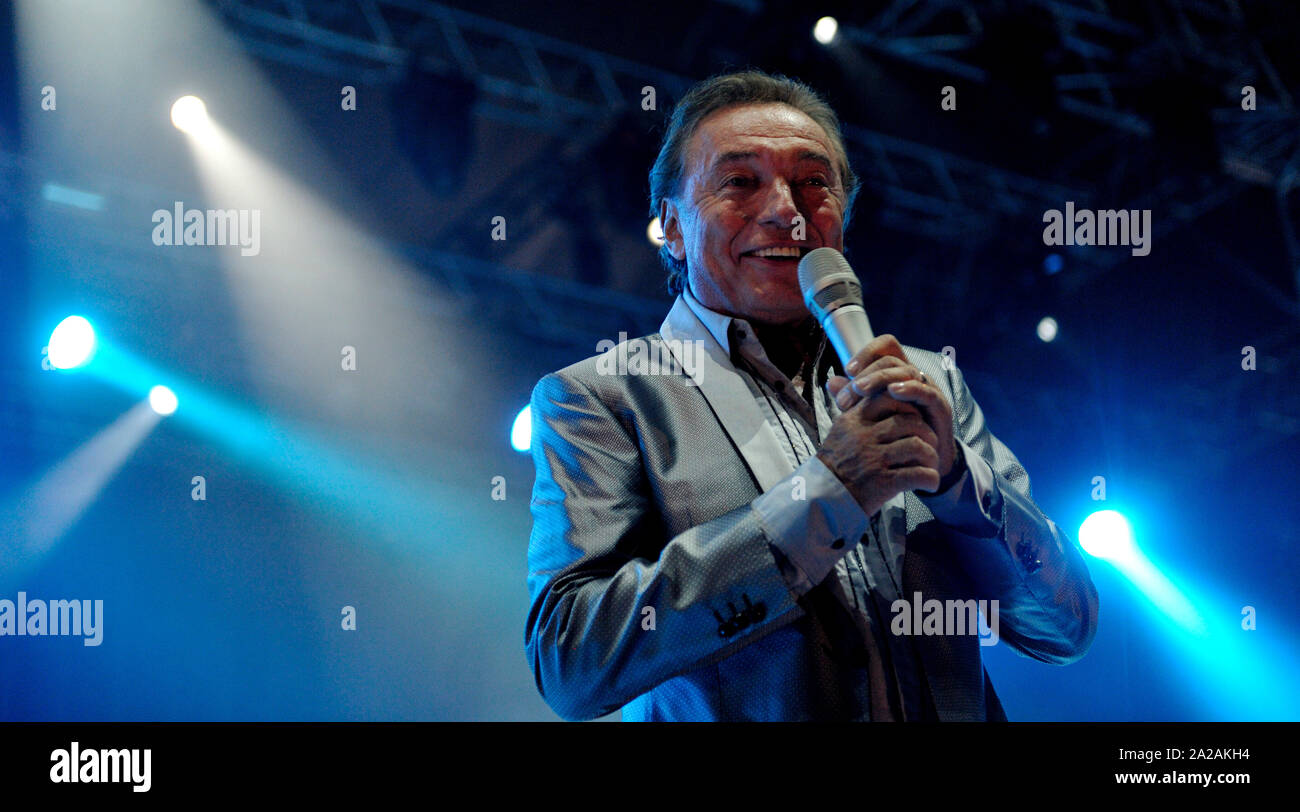 Hradec Kralove, Czech Republic. 04th July, 2013. Czech singer Karel Gott performs for the first time within the music festival Rock for People in Hradec Kralove, Czech Republic on July 4, 2013. Credit: David Tanecek/CTK Photo/Alamy Live News Stock Photo