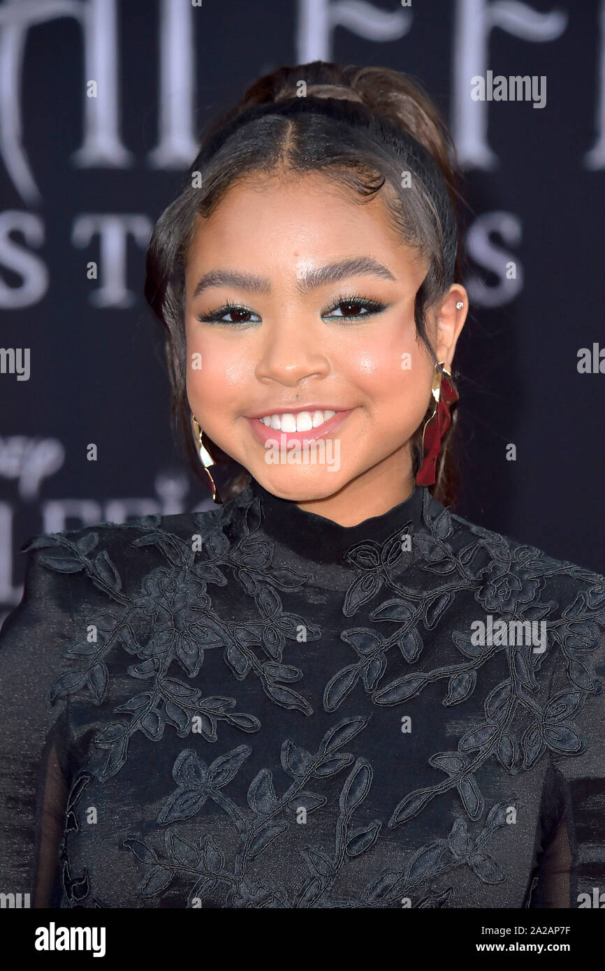 Navia Robinson at the world premiere of the movie 'Maleficent: Make the Dark / Maleficent: Mistress of Evil' at the El Capitan Theater. Los Angeles, 30.09.2019 | usage worldwide Stock Photo