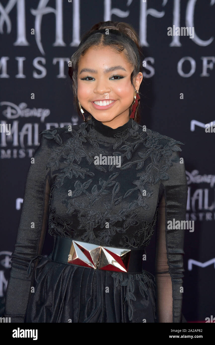 Navia Robinson at the world premiere of the movie 'Maleficent: Make the Dark / Maleficent: Mistress of Evil' at the El Capitan Theater. Los Angeles, 30.09.2019 | usage worldwide Stock Photo