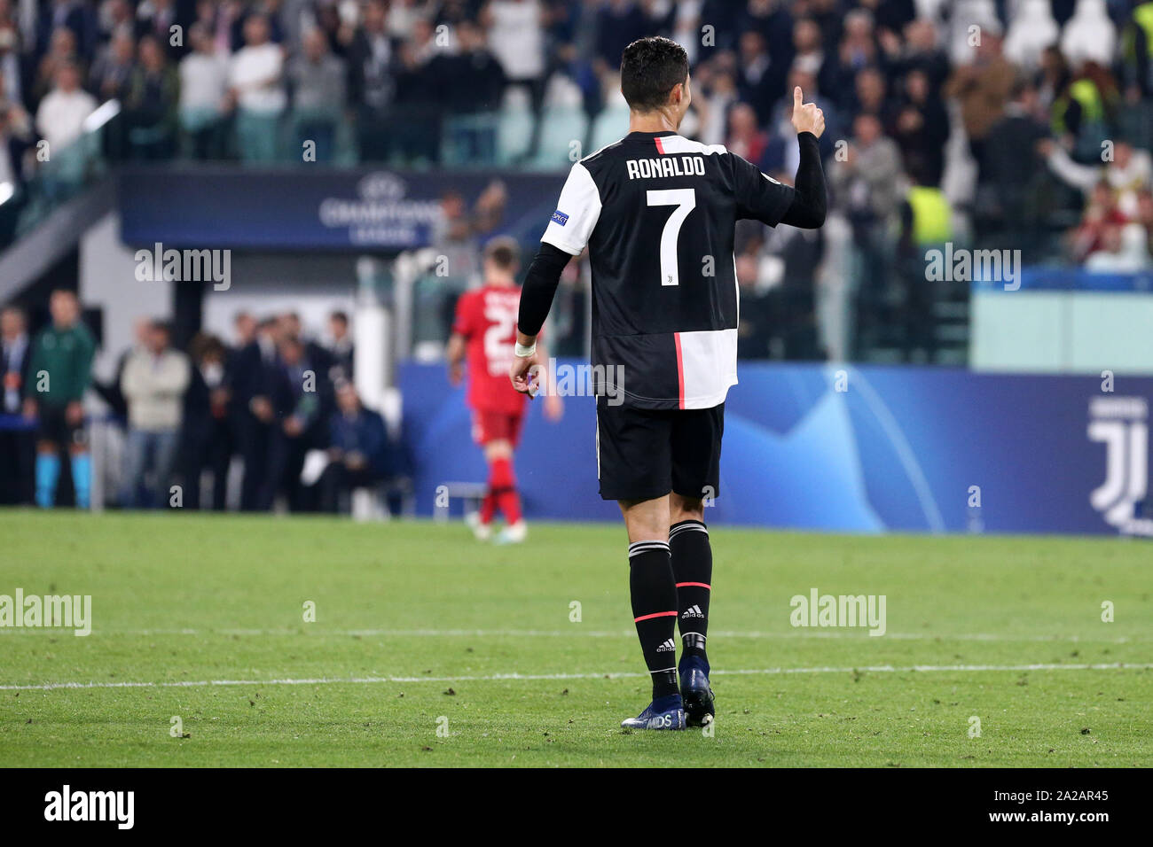 Torino, Italy. 1st October 2019. Uefa Champions League Group D. Juventus Fc  vs Bayer 04 Leverkusen. Cristiano Ronaldo of Juventus FC Stock Photo - Alamy