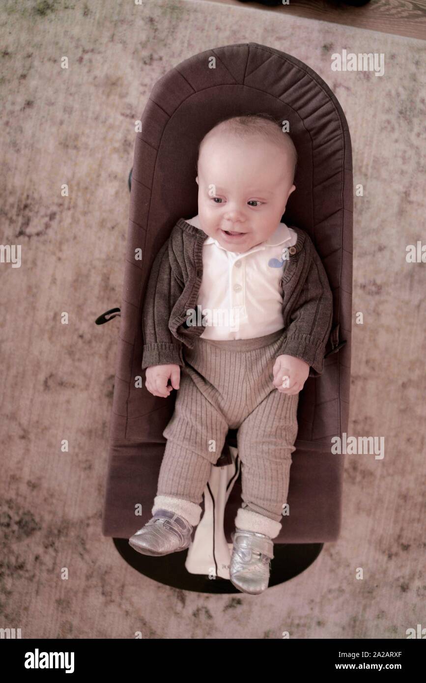 baby in cradle Stock Photo Alamy