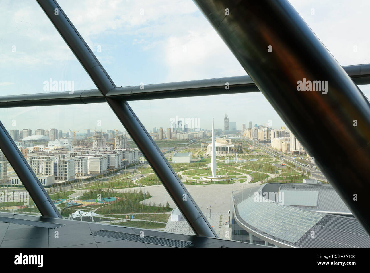 "Nur Alem" Pavilion in the EXPO 2017 of NurSultan, Kazakhstan Stock