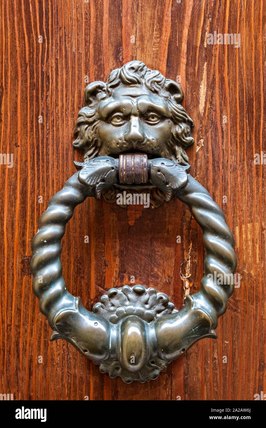 Architectural Detail Of An Apartment Entrance Door Knocker Ghetto