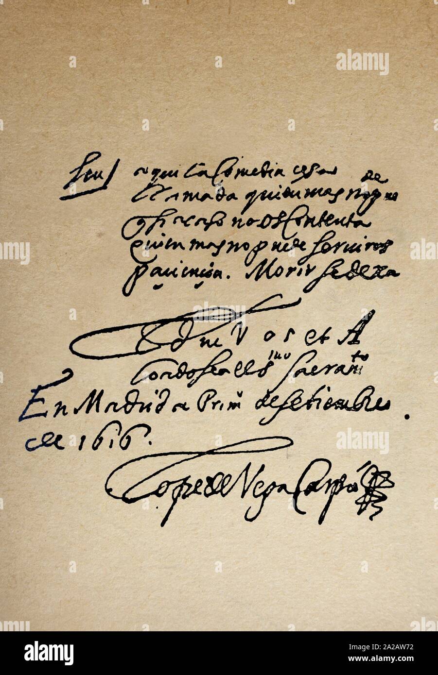 Spanish Handwriting High Resolution Stock Photography and Images - Alamy