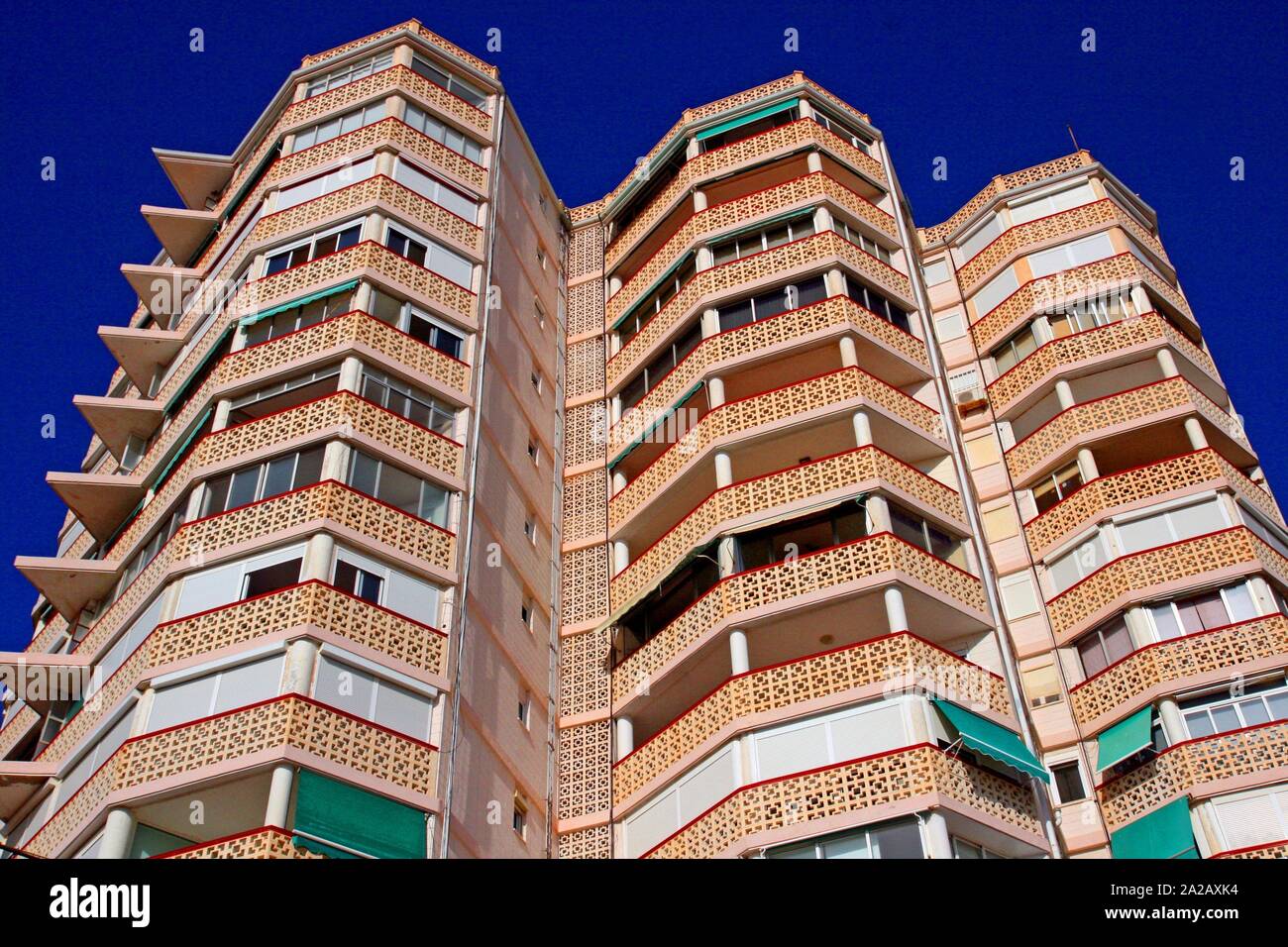 Apartment building, Playa San Juan, Alicante, Spain Stock Photo Alamy