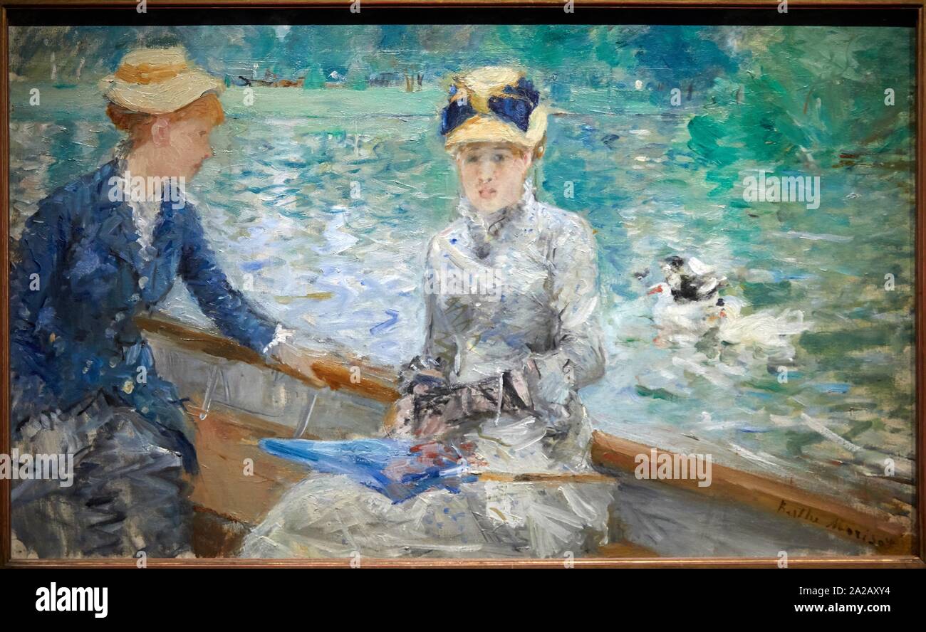 '''Le Lac du bois de Boulogne'' dit aussi ''Jour d'été'', 1879, Berthe Morisot (1841-1895) Stock Photo