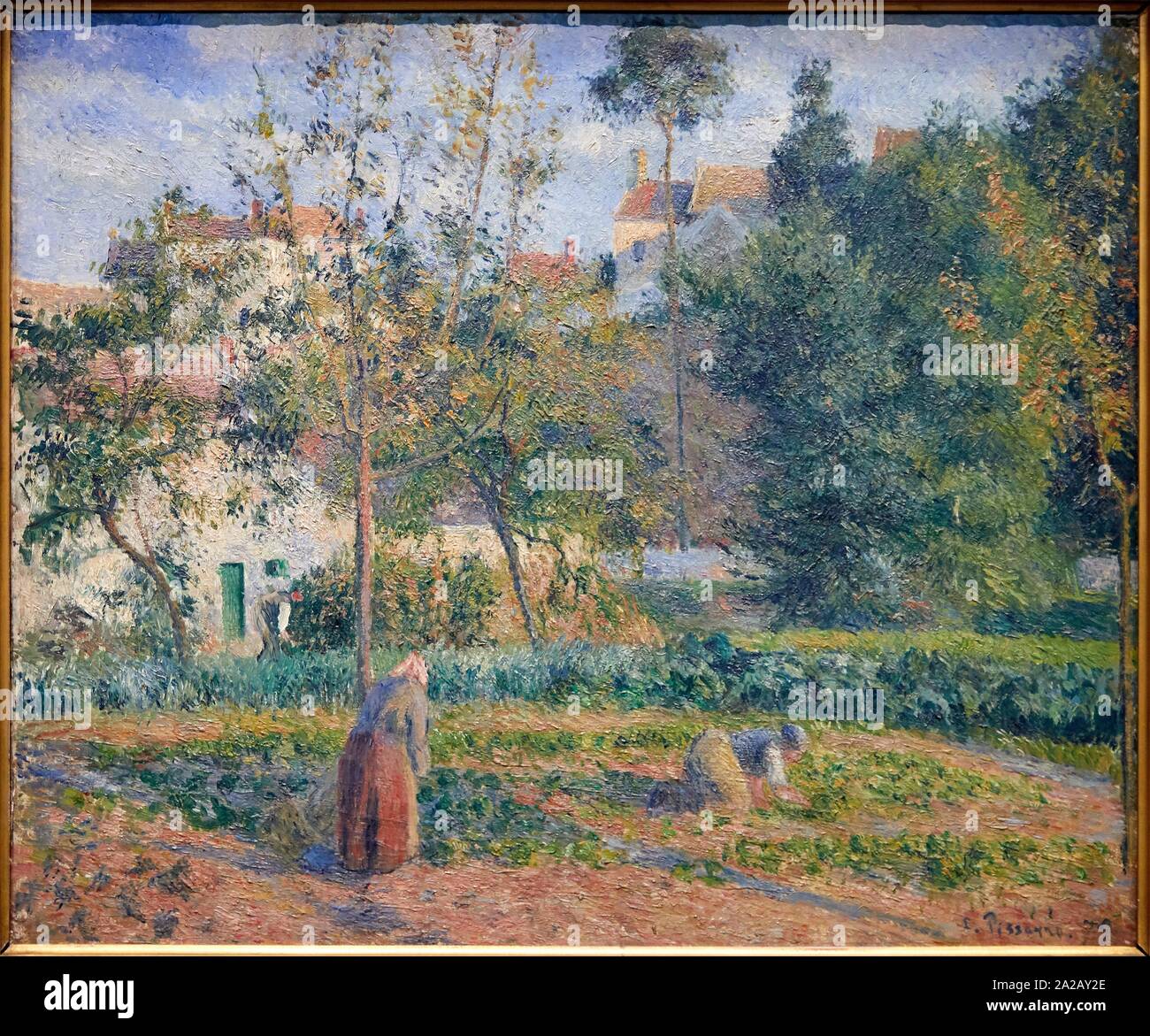 '''Jardin potager á l´Hermitage. Pontoise'', 1879, Camille Pissarro (1830-1903), Musée d´Orsay, Paris, France, Europe Stock Photo