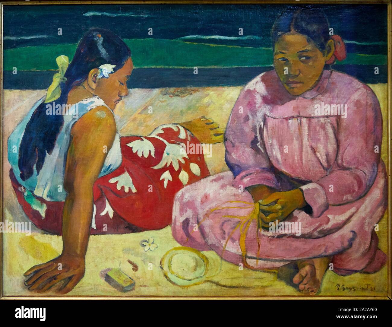 '''Femmes de Tahiti'' dit aussi ''Sur la plage'', 1891, Paul Gauguin, Musée d'Orsay, Paris, France, Europe Stock Photo