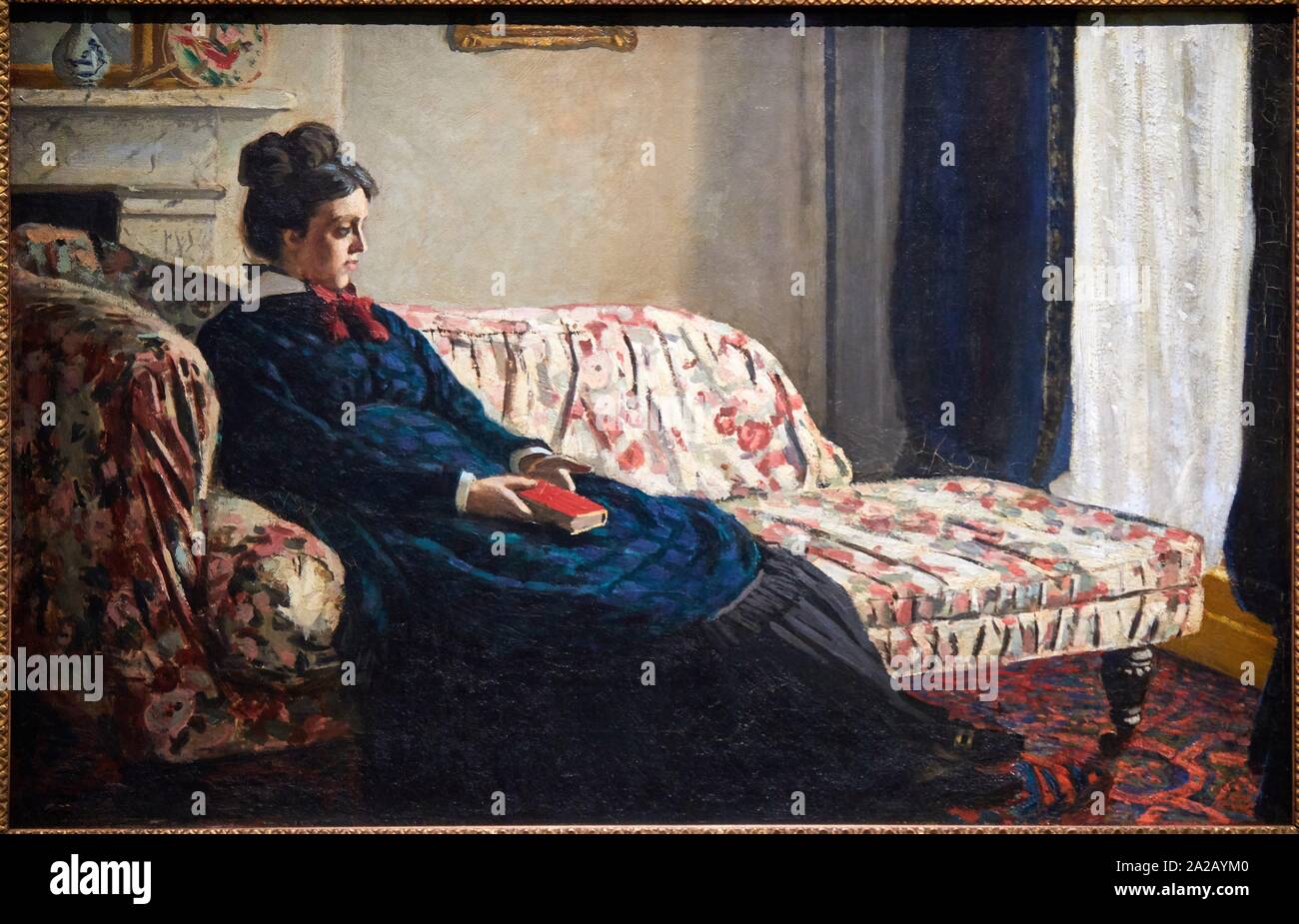'''Méditation. Madame Monet au canapé'', 1871, Claude Monet, 1839-1906, Musée d'Orsay, Paris, France, Europe Stock Photo