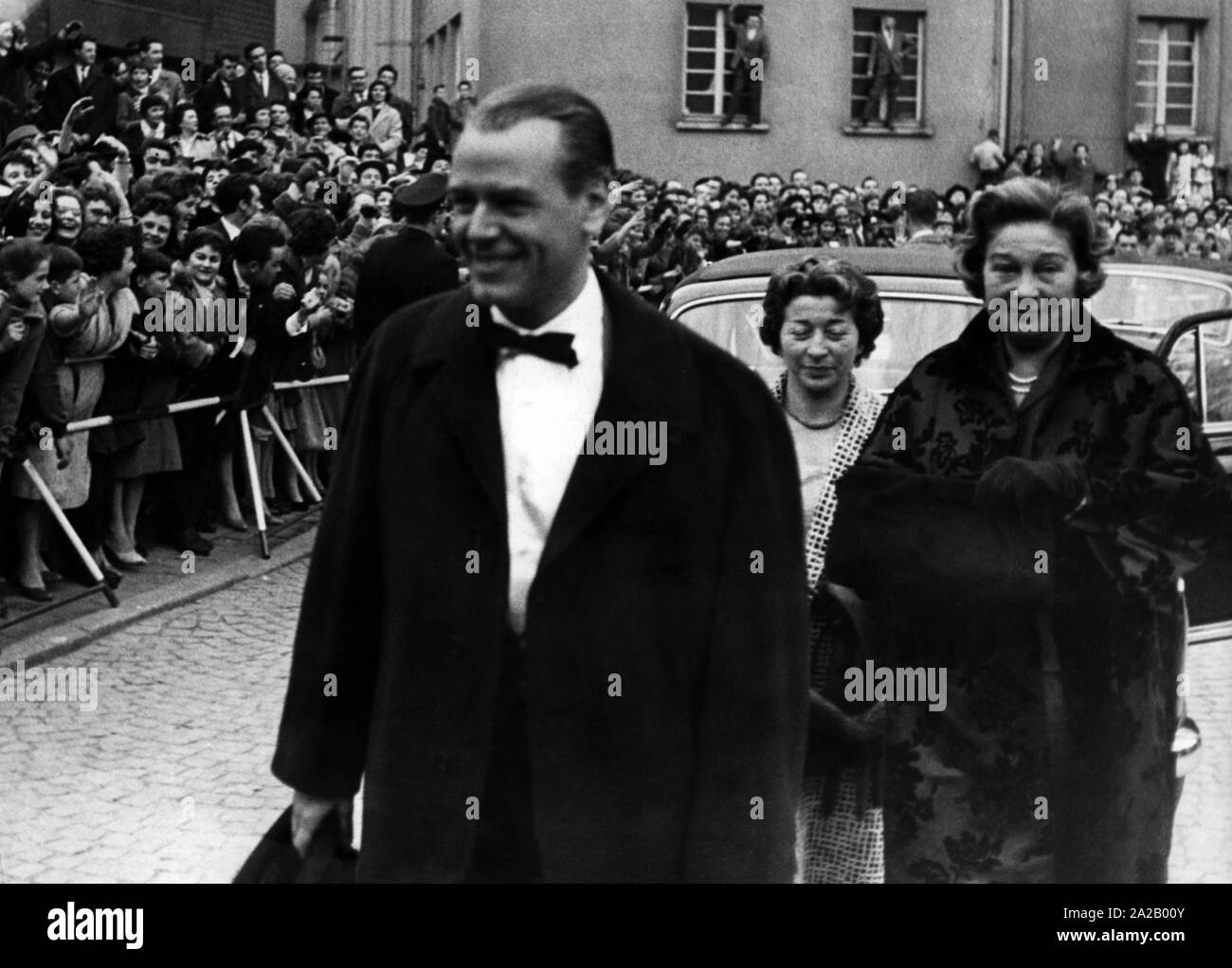 The Austrian actor O.W, Fischer at an event (undated photo). Stock Photo