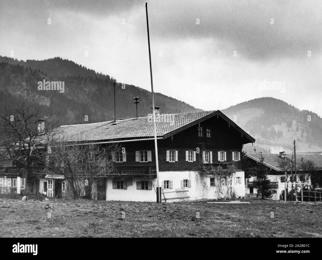 The 'Schoberhof' in Fischhausen was the home of the National Socialist politician Hans Frank and his family between 1936 and 1945. Undated photo, probably in the post-war years. Stock Photo