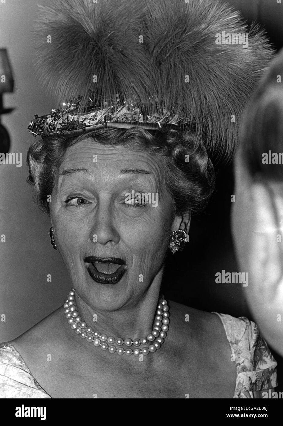Hedda Hopper, a gossipmonger. Stock Photo