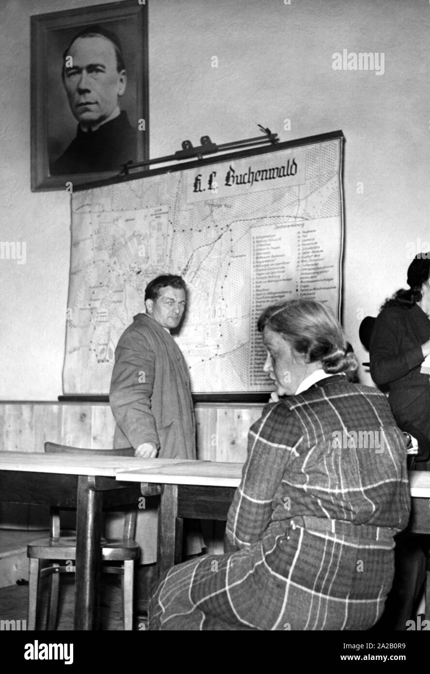 Ilse Koch in court in the District Court Augsburg. Stock Photo