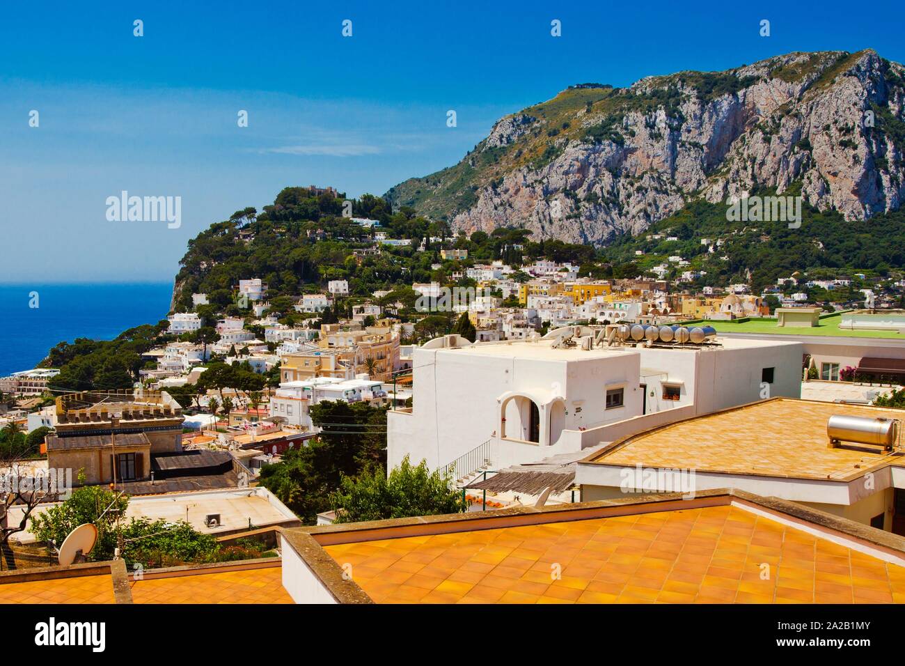 Capri Island, Campania region, Tyrrhenian Sea, Italy, Europe. Stock Photo