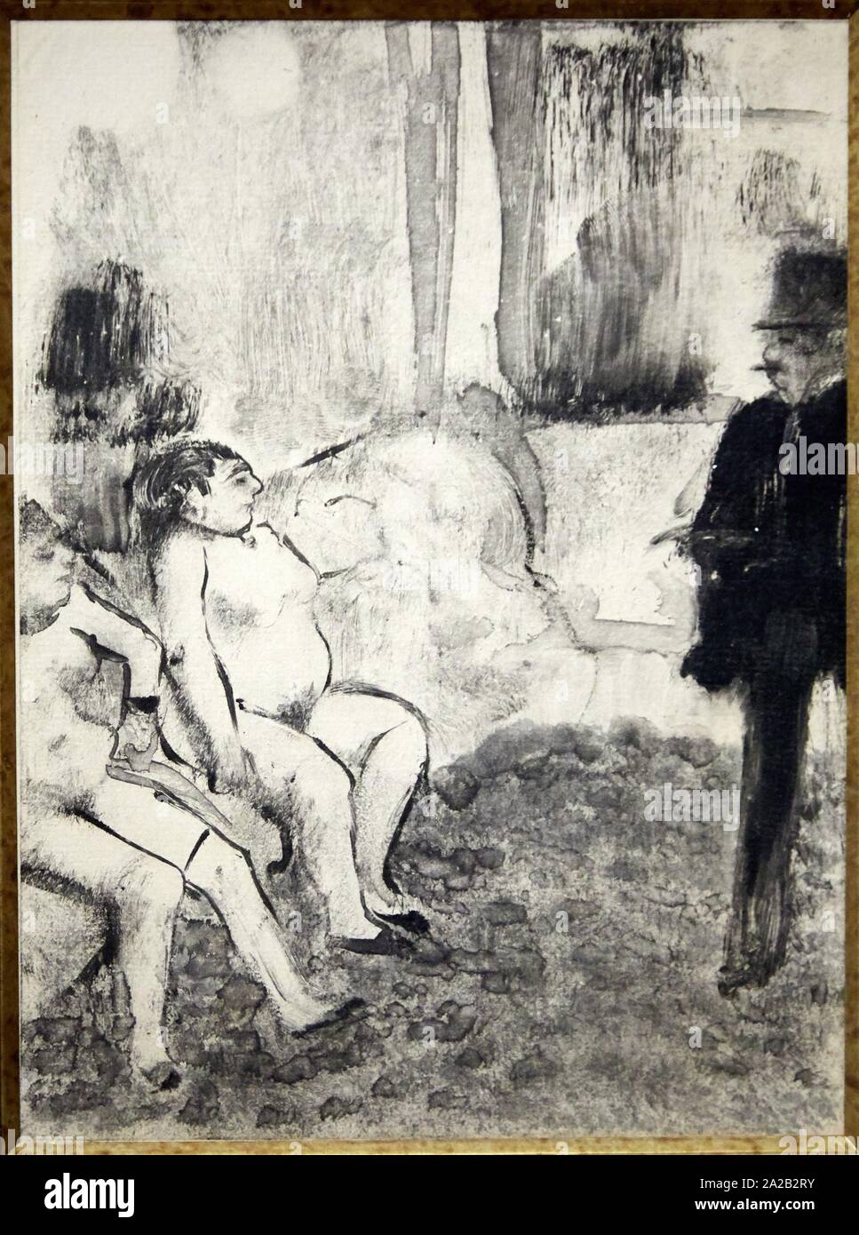 'Le Client', 1879, Edgar Degas, Picasso Museum, Paris, France, Europe Stock Photo