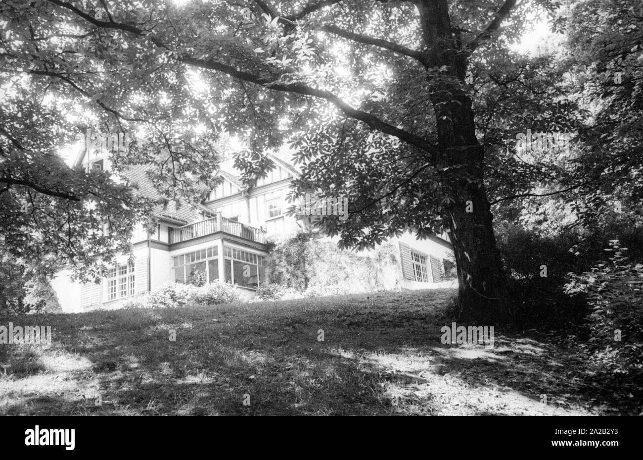 View of the villa of the Speer family in Heidelberg, inhabited by