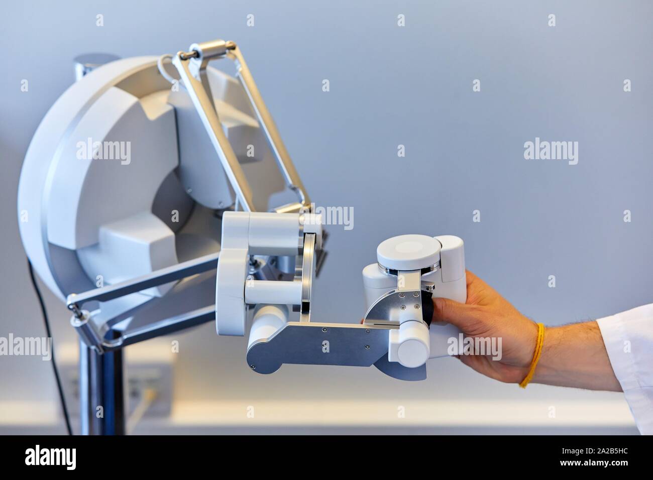 Teleoperation robot for object manipulation, innovation in sanitary robotics, Unit of Health Technology, Technology Centre, Tecnalia Research & Stock Photo