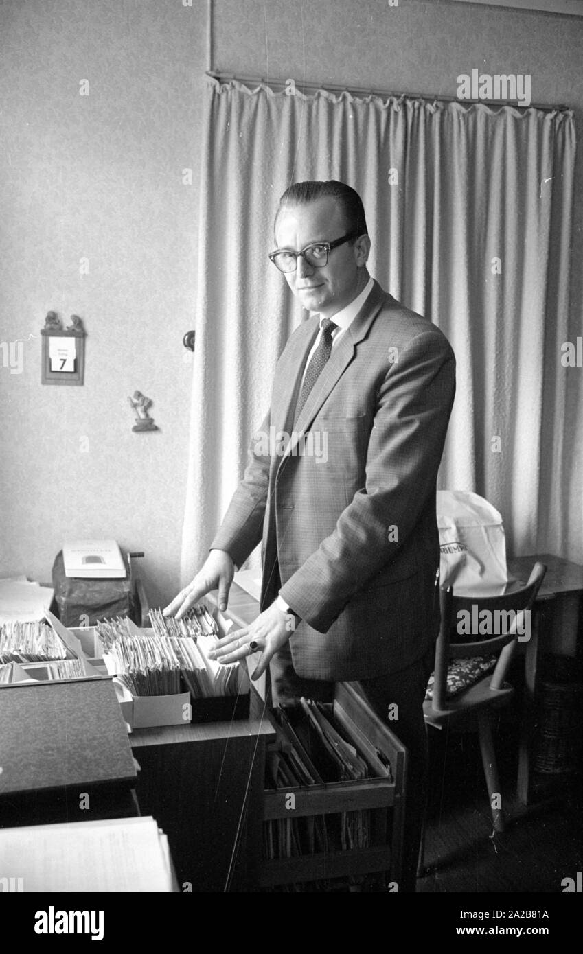 Clerk in his office. Stock Photo