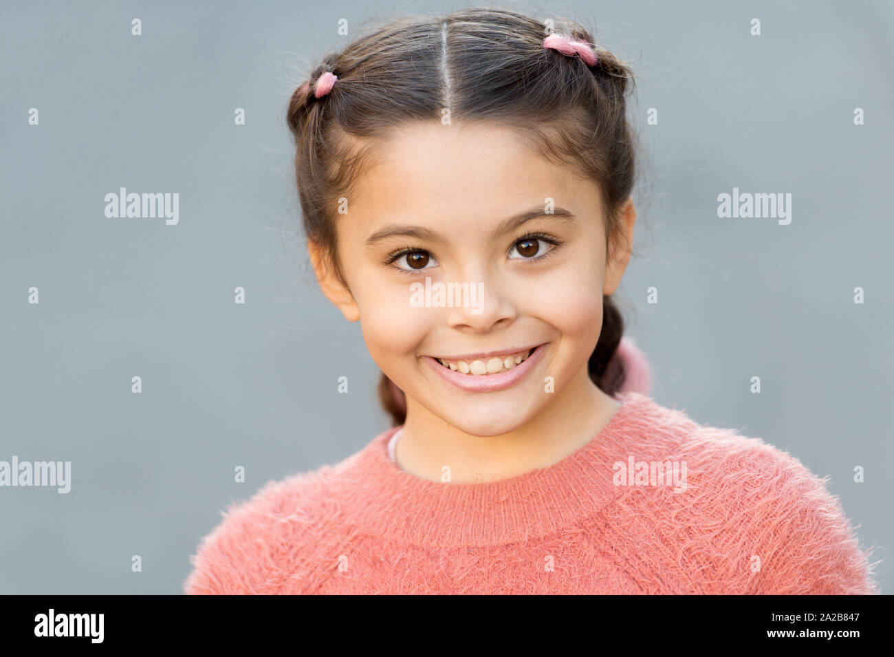 Happy Childhood Child Smile On Cute Face Outdoors Little Happy