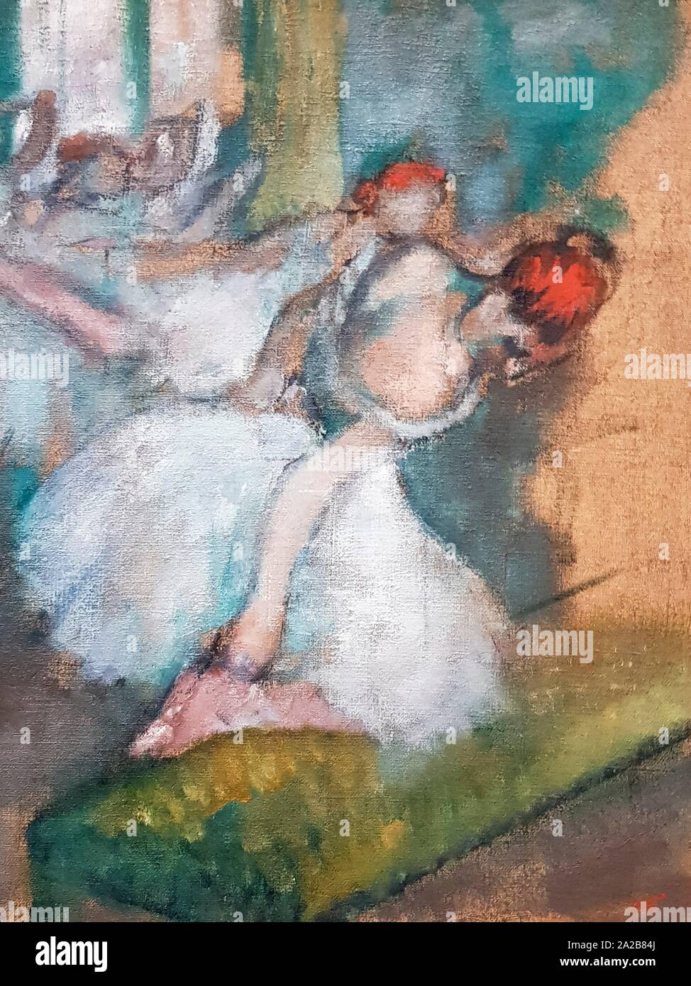 Painting by Edgar Degas, the Ballet Dancers in the National Gallery of  London, Trafalgar Square, London Stock Photo - Alamy