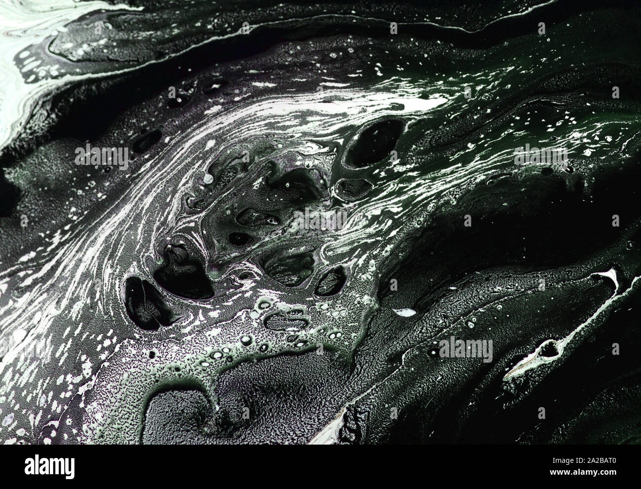 Vector black and white marbled abstract background. Liquid pattern. Grunge vector texture Stock Photo