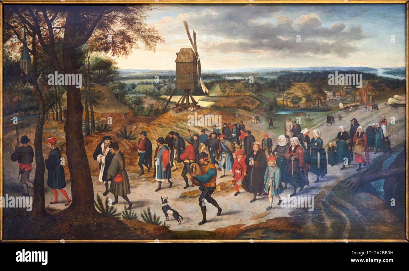 '''Le Cortège de noce'', 1623, Pieter II Brueghel d'Enfer, Petit Palais Musée des Beaux Arts de la Ville de Paris, France, Europe Stock Photo
