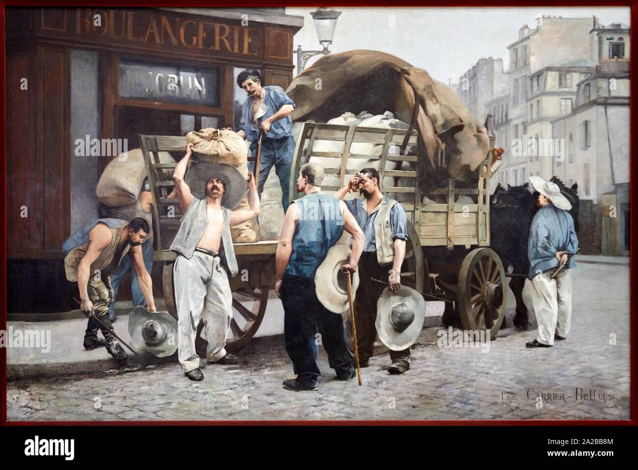 '''Porteurs de farine - Scène parisienne'', 1885, Louis Carrier-Belleuse, Petit Palais Musée des Beaux Arts de la Ville de Paris, France, Europe Stock Photo