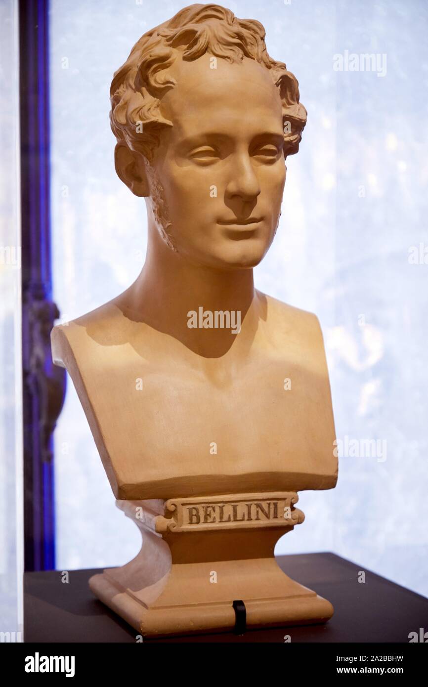 '''Buste de Vincenzo Bellini, compositeur'', 1835, Jean-Pierre Dantan, Petit Palais Musée des Beaux Arts de la Ville de Paris, France, Europe Stock Photo