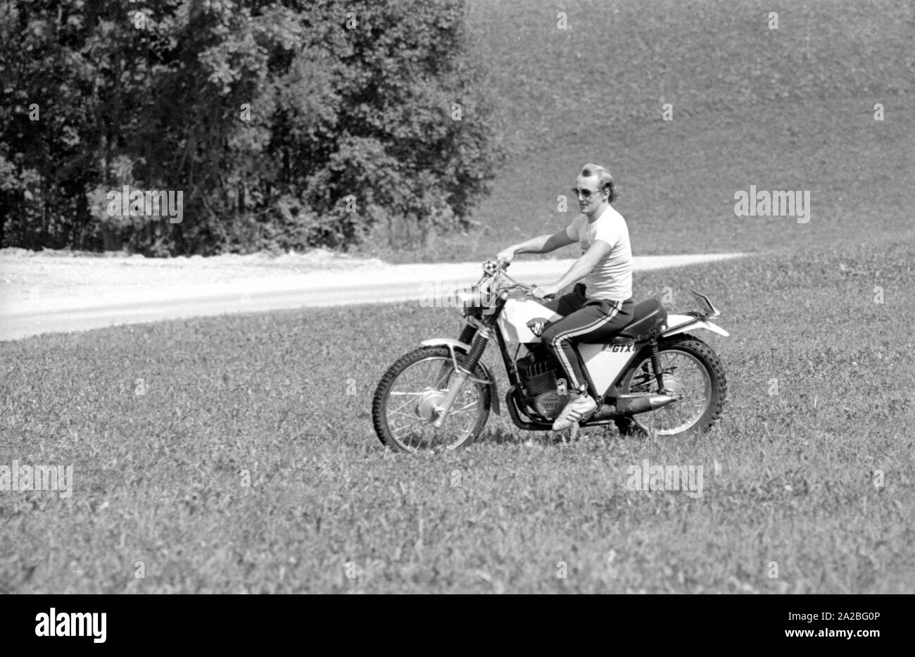 Motorcyclist Black and White Stock Photos & Images Alamy