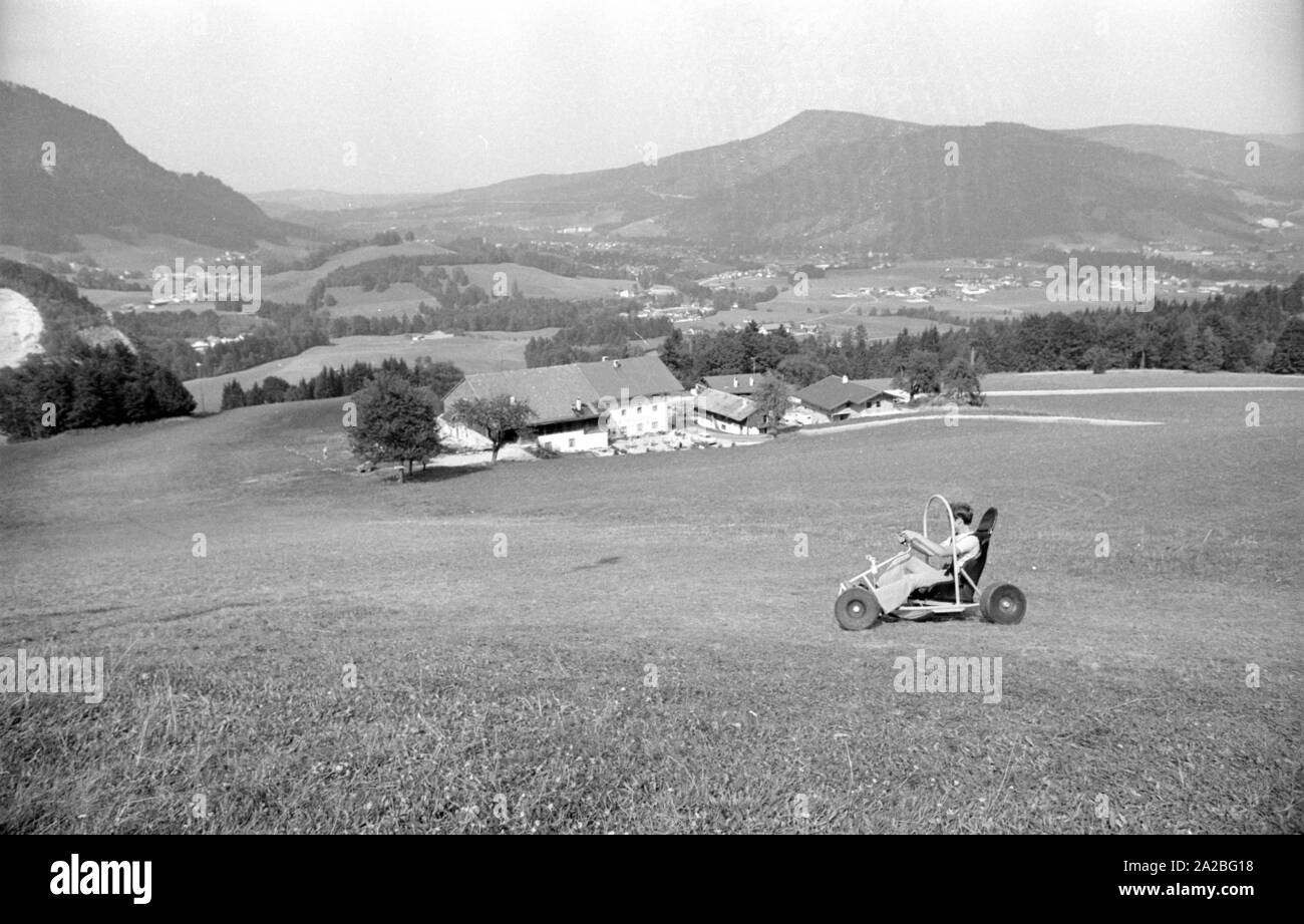 Downhill go cart Black and White Stock Photos & Images - Alamy