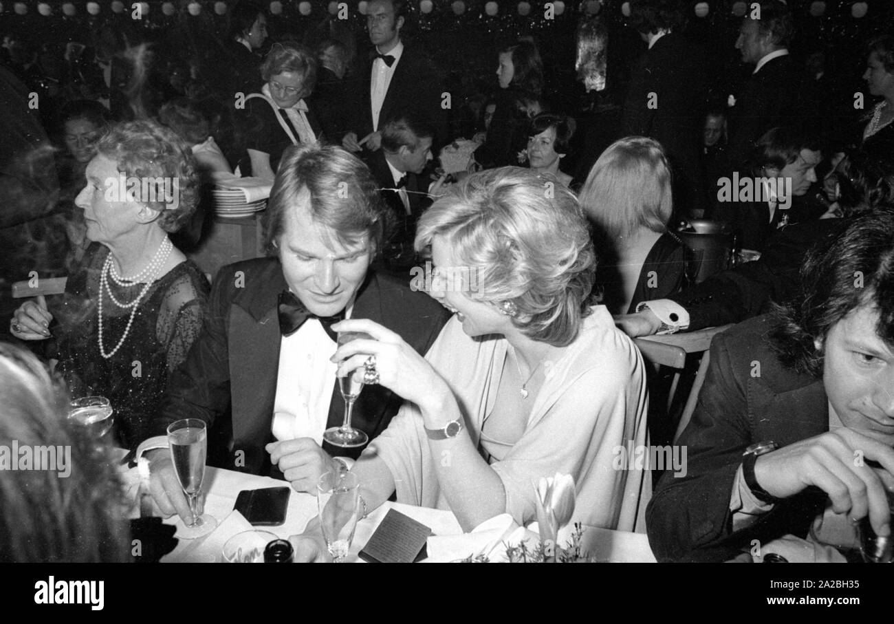 The German actor Fritz Wepper at the German Film Ball 1974 in the Bayerischer Hof. Stock Photo