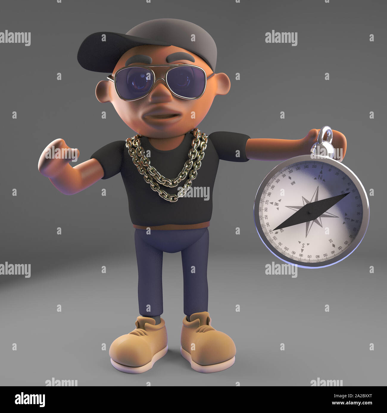 Cartoon black rap hiphop rap artist finds his way with a compass, 3d illustration render Stock Photo - Alamy Cartoon black rap hiphop rap artist finds his way with a compass, 3d illustration render Stock Photo - Alamy