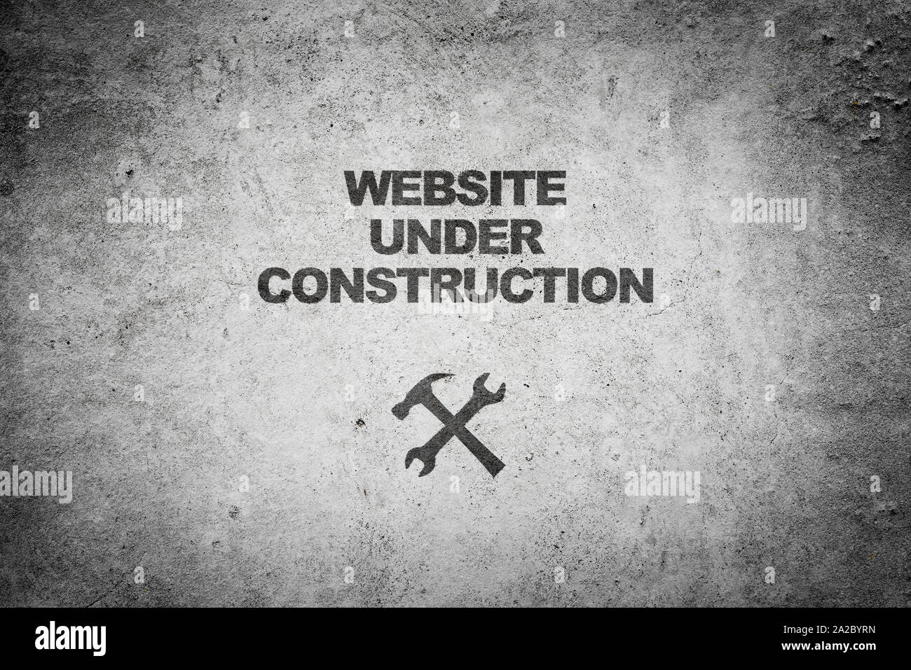 Website under construction Stock Photo