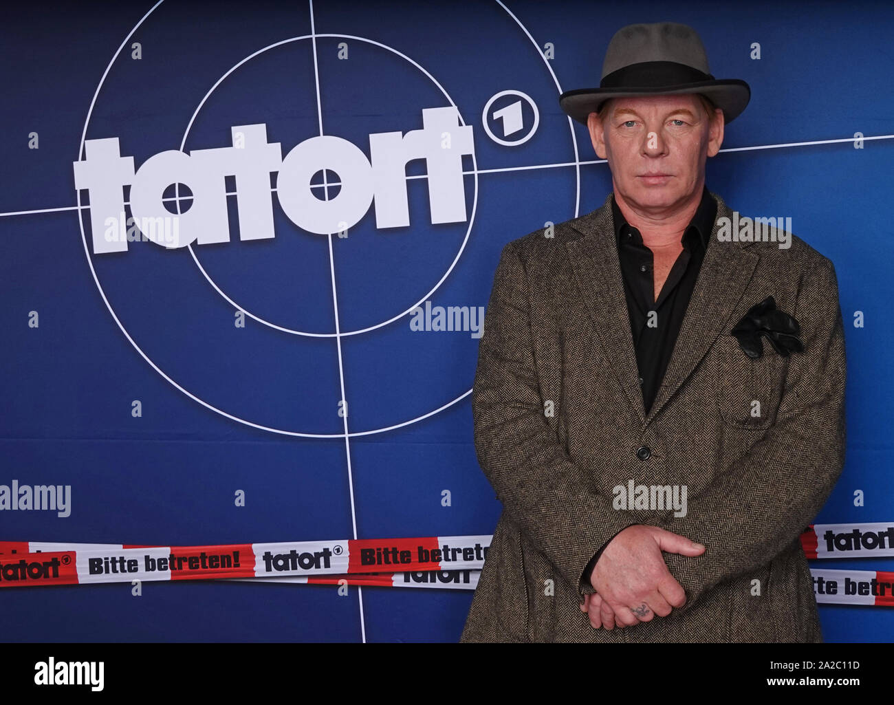 Hamburg, Germany. 02nd Oct, 2019. Ben Becker, as Tatort actor Stefan Tries, during a photo shoot for the ARD crime show Tatort. The Ludwigshafen crime scene will celebrate its 30th birthday in the fall of 2019. Credit: Daniel Bockwoldt/dpa/Alamy Live News Stock Photo