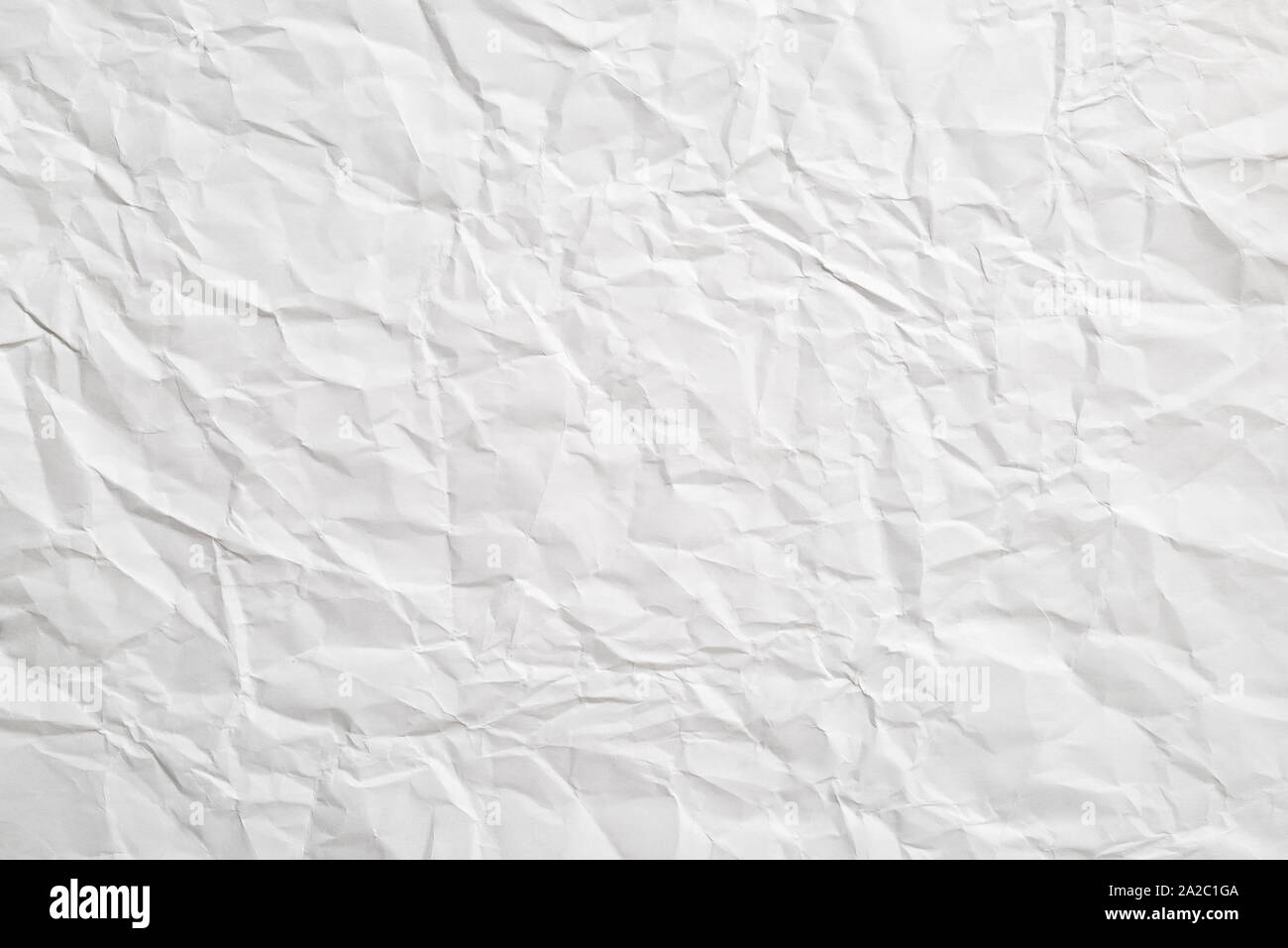 Old white crumpled paper sheet Stock Photo