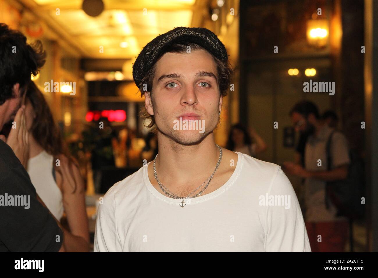 JONAS DASSLER attends the premiere of the move 'The Golden Glove' (Der Goldene Handschuh) during Athens International Film Festival. Stock Photo