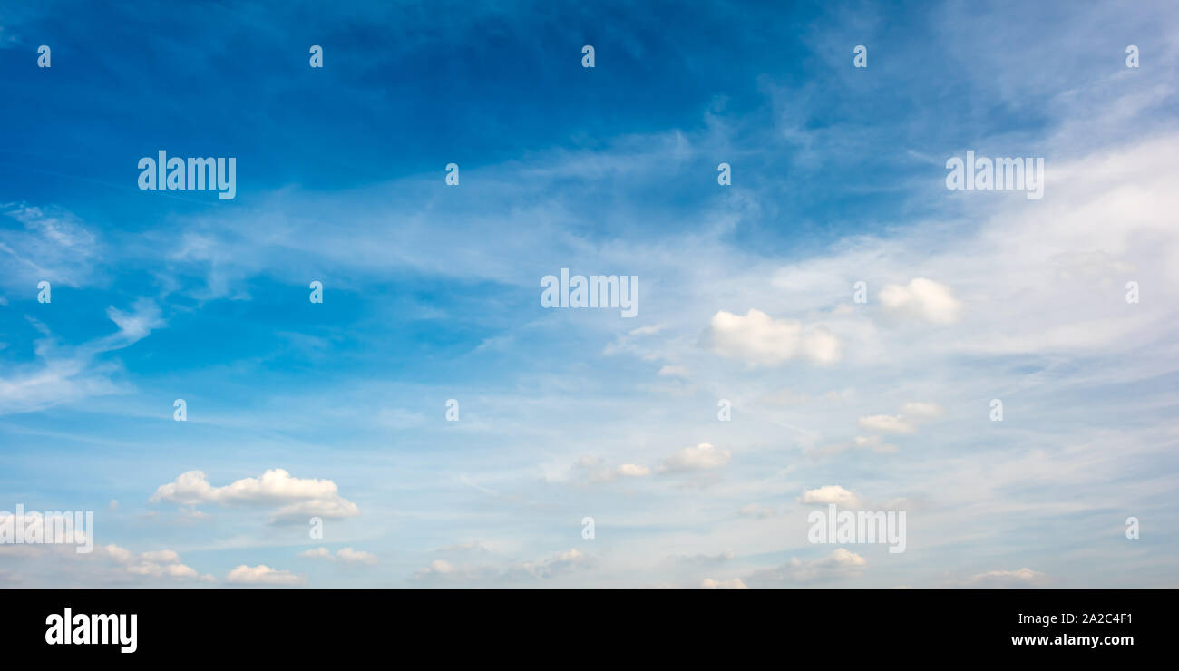 Blue sky with white clouds Stock Photo