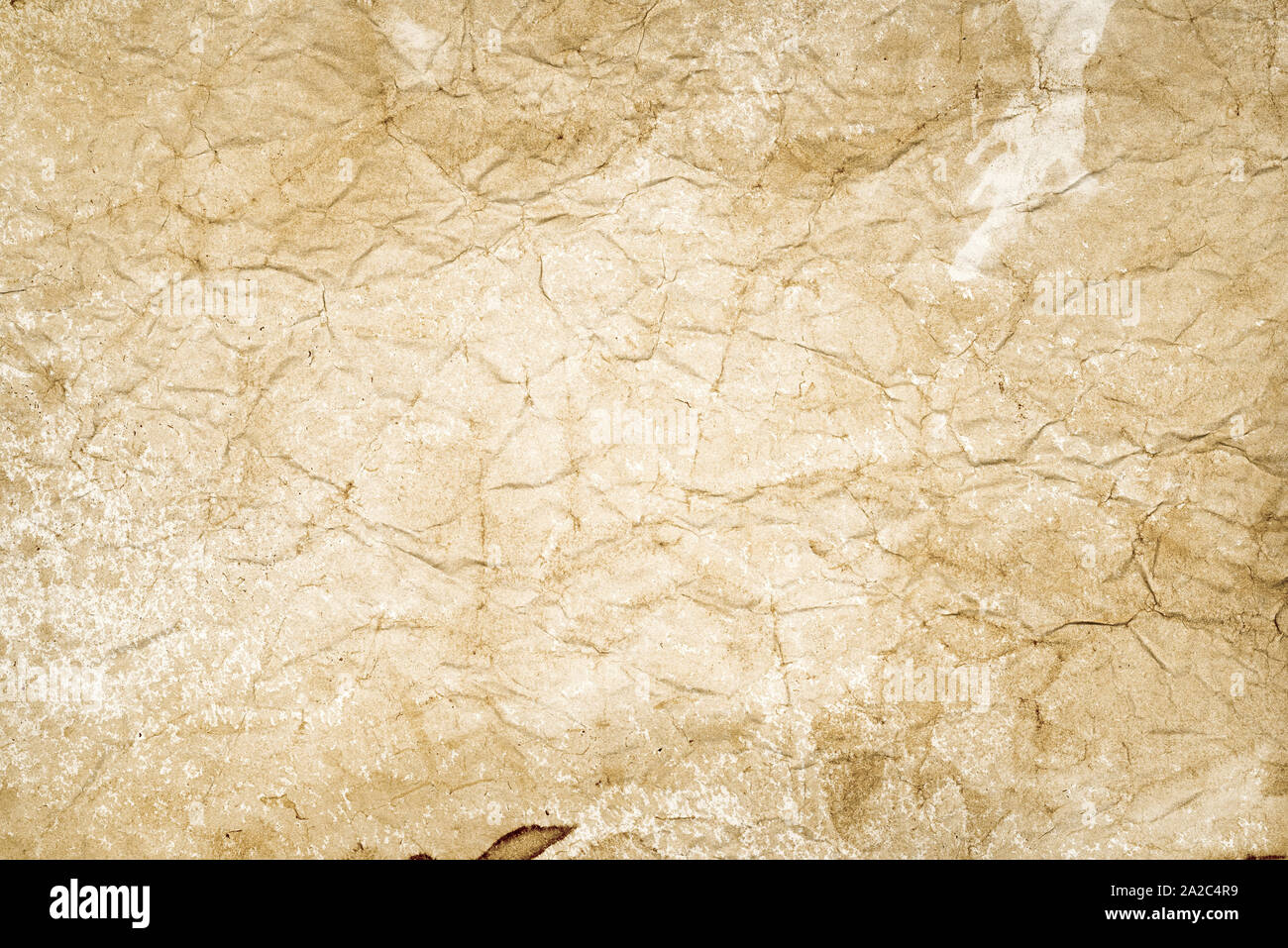 Old crumpled paper background Stock Photo